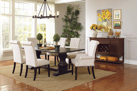 Coaster Mapleton Tufted Back Upholstered Side Chairs Beige (Set of 2) Model 190162