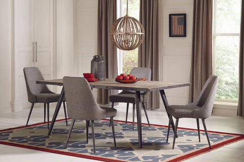 Coaster Alan Upholstered Dining Chairs Grey (Set of 2) Model 190442