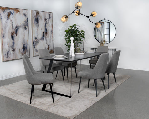Coaster Alan Upholstered Dining Chairs Grey (Set of 2) Model 190442