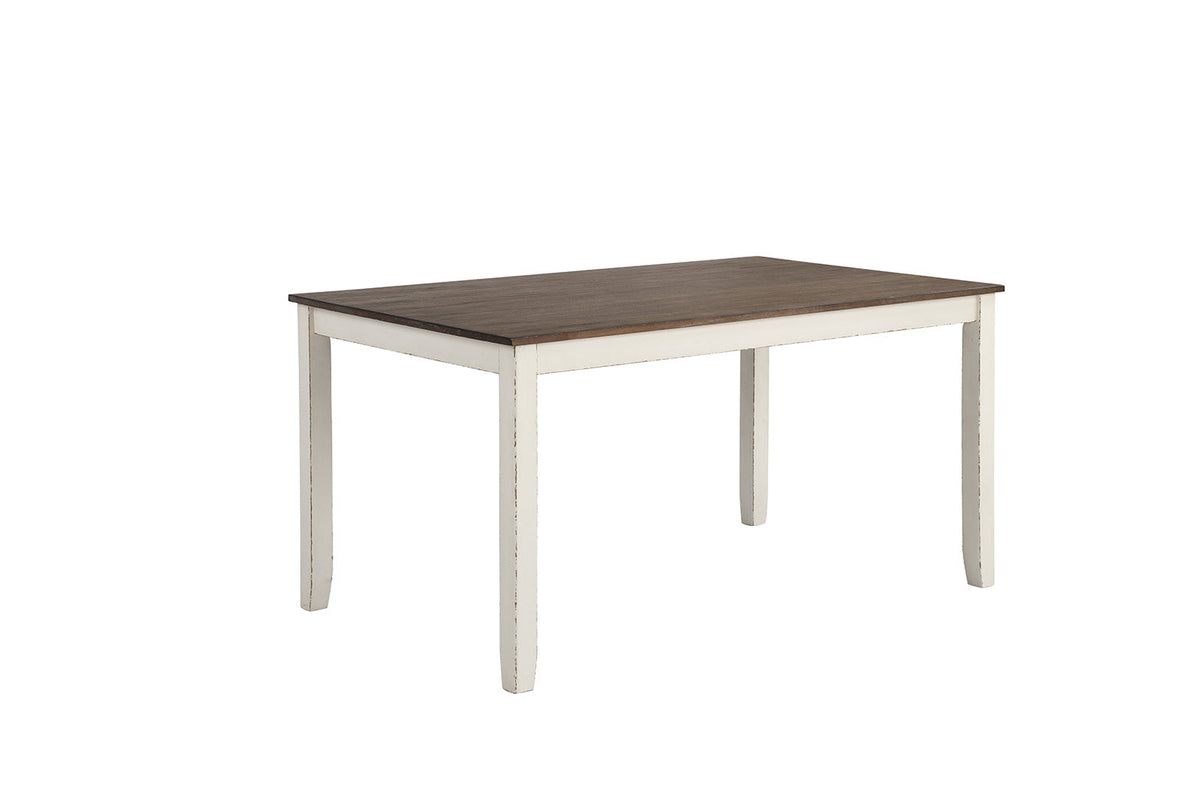 Coaster Fortress 7-piece Dining Set Chestnut and Vintage White Model 190721