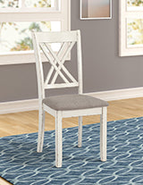 Coaster Fortress 7-piece Dining Set Chestnut and Vintage White Model 190721