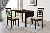 Coaster Kelso Rectangular Dining Table with Drop Leaf Cappuccino Model 190821