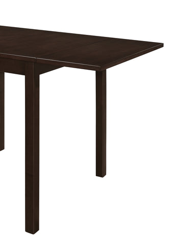 Coaster Kelso Rectangular Dining Table with Drop Leaf Cappuccino Model 190821