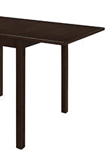 Coaster Kelso Rectangular Dining Table with Drop Leaf Cappuccino Model 190821