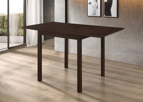 Coaster Kelso Rectangular Dining Table with Drop Leaf Cappuccino Model 190821