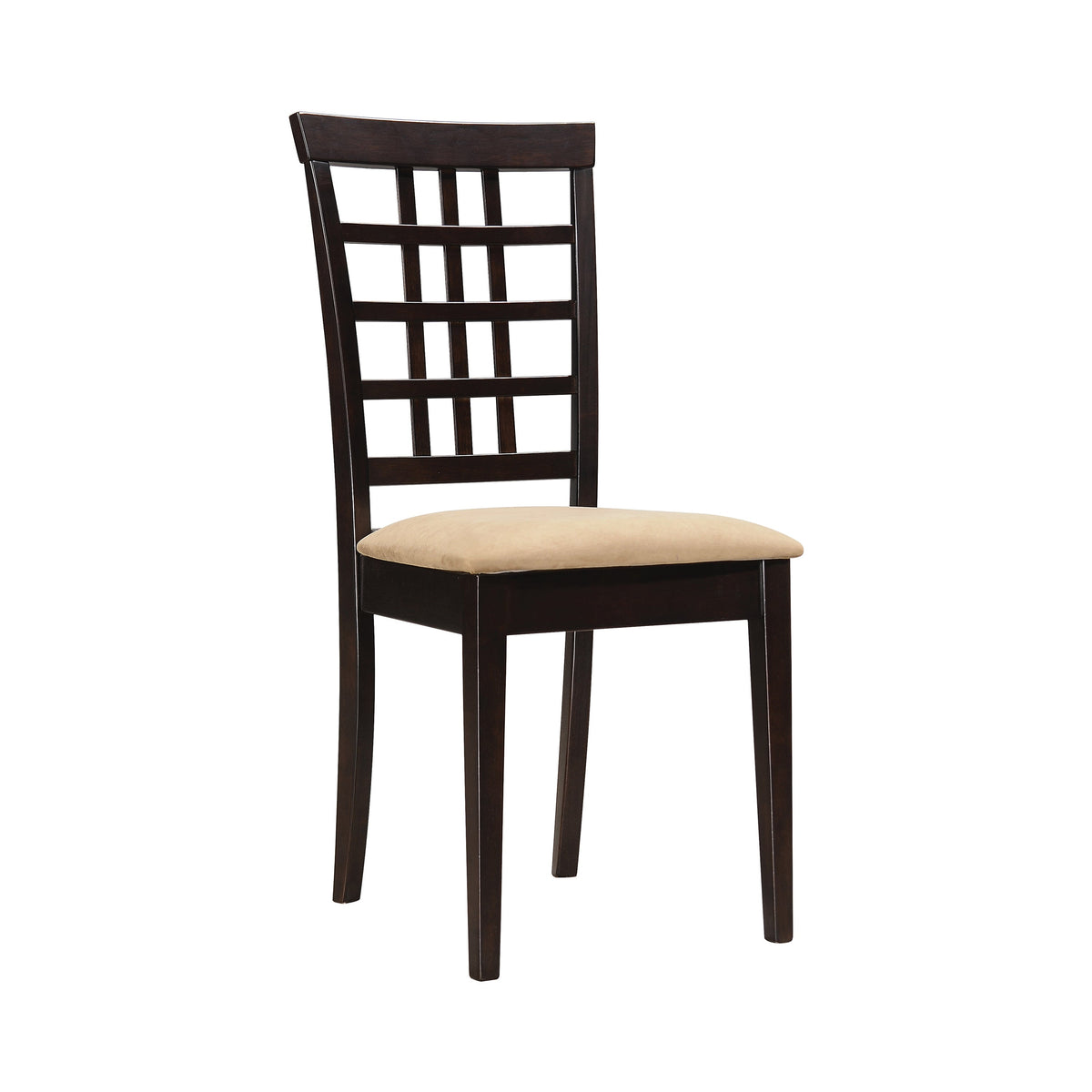 Coaster Kelso Lattice Back Dining Chairs Cappuccino (Set of 2) Model 190822