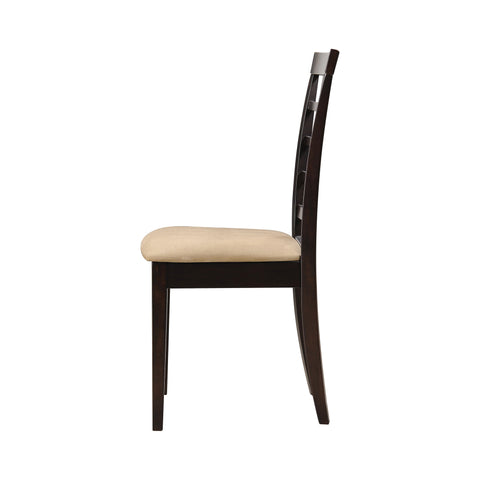 Coaster Kelso Lattice Back Dining Chairs Cappuccino (Set of 2) Model 190822