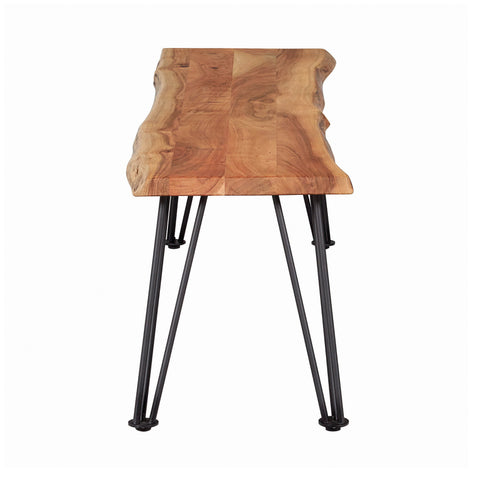 Coaster Sherman Bench Natural Acacia and Matte Black Model 190913