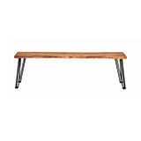 Coaster Sherman Bench Natural Acacia and Matte Black Model 190913