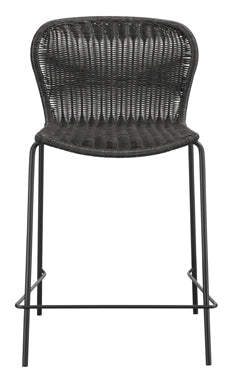 Coaster McKinley Upholstered Counter Height Stools with Footrest (Set of 2) Brown and Sandy Black Model 192039