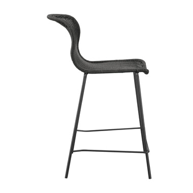 Coaster McKinley Upholstered Counter Height Stools with Footrest (Set of 2) Brown and Sandy Black Model 192039