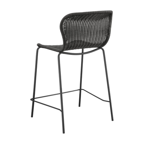 Coaster McKinley Upholstered Counter Height Stools with Footrest (Set of 2) Brown and Sandy Black Model 192039