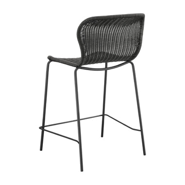 Coaster McKinley Upholstered Counter Height Stools with Footrest (Set of 2) Brown and Sandy Black Model 192039