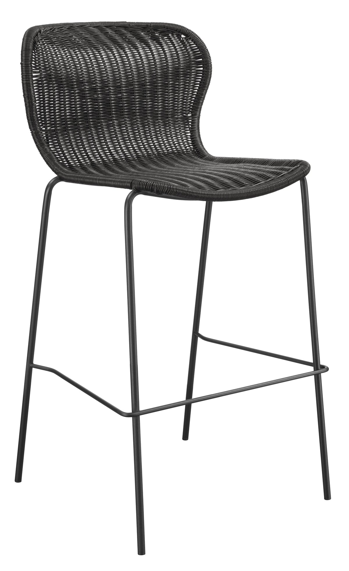 Coaster McKinley Upholstered Bar Stools with Footrest (Set of 2) Brown and Sandy Black Model 192040