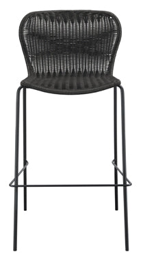 Coaster McKinley Upholstered Bar Stools with Footrest (Set of 2) Brown and Sandy Black Model 192040