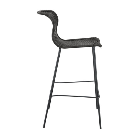 Coaster McKinley Upholstered Bar Stools with Footrest (Set of 2) Brown and Sandy Black Model 192040