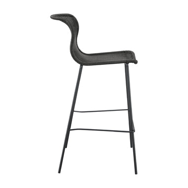 Coaster McKinley Upholstered Bar Stools with Footrest (Set of 2) Brown and Sandy Black Model 192040
