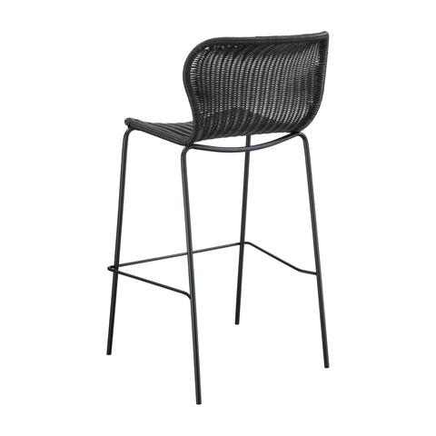 Coaster McKinley Upholstered Bar Stools with Footrest (Set of 2) Brown and Sandy Black Model 192040