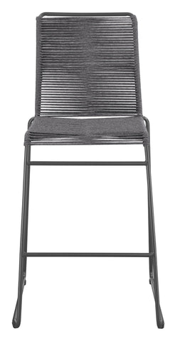 Coaster Kai Upholstered Bar Stools with Footrest (Set of 2) Charcoal and Gunmetal Model 192064