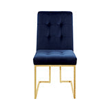Coaster Cisco Tufted Back Side Chairs Ink Blue (Set of 2) Model 192493