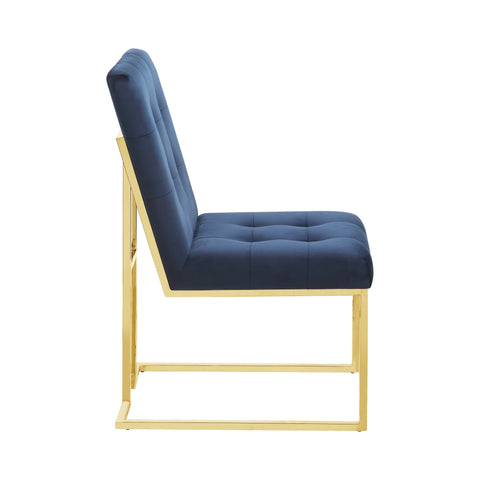 Coaster Cisco Tufted Back Side Chairs Ink Blue (Set of 2) Model 192493