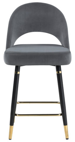 Coaster Reyes Arched Back Upholstered Counter Height Stools Grey (Set of 2) Model 192549
