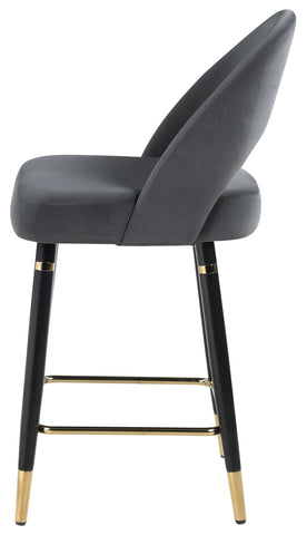 Coaster Reyes Arched Back Upholstered Counter Height Stools Grey (Set of 2) Model 192549