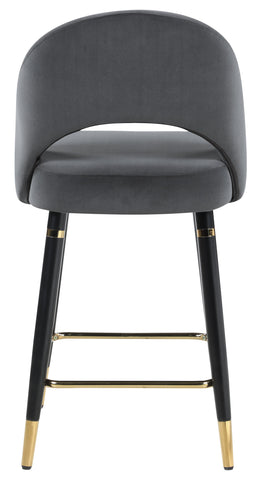 Coaster Reyes Arched Back Upholstered Counter Height Stools Grey (Set of 2) Model 192549