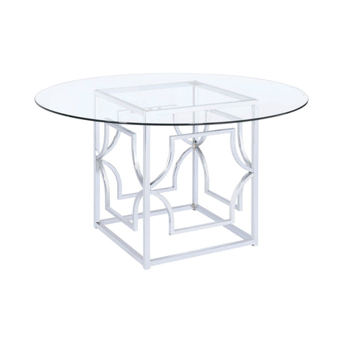 Coaster Starlight Dining Table Base Chrome Model 192561