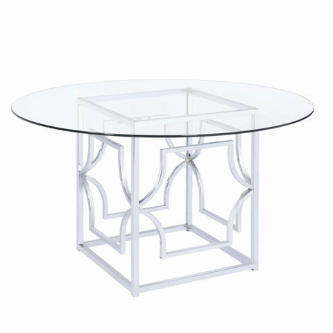 Coaster Starlight Dining Table Base Chrome Model 192561
