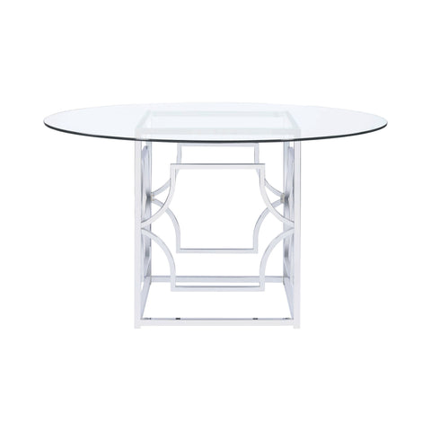 Coaster Starlight Dining Table Base Chrome Model 192561