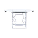 Coaster Starlight Dining Table Base Chrome Model 192561