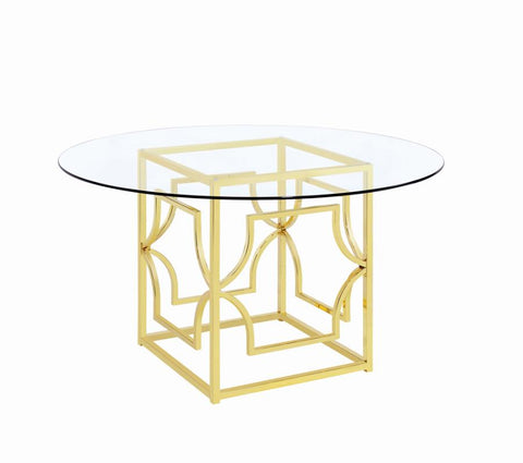 Coaster Starlight Dining Table Base Brass Model 192641