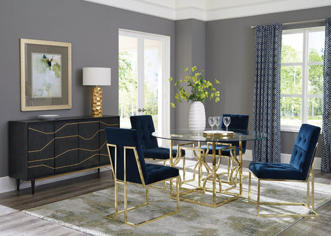 Coaster Starlight Dining Table Base Brass Model 192641