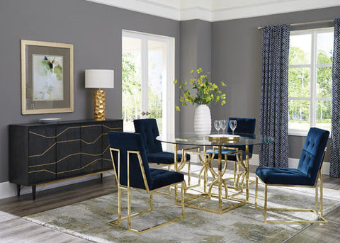 Coaster Starlight Dining Table Base Brass Model 192641