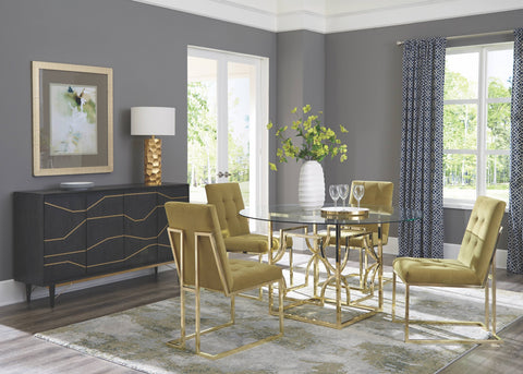 Coaster Starlight Dining Table Base Brass Model 192641