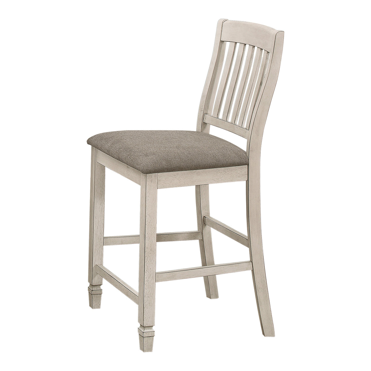 Coaster Sarasota Slat Back Counter Height Chairs Grey and Rustic Cream (Set of 2) Model 192819