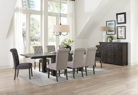 Coaster Calandra Rectangle Dining Table with Extension Leaf Vintage Java Model 192951