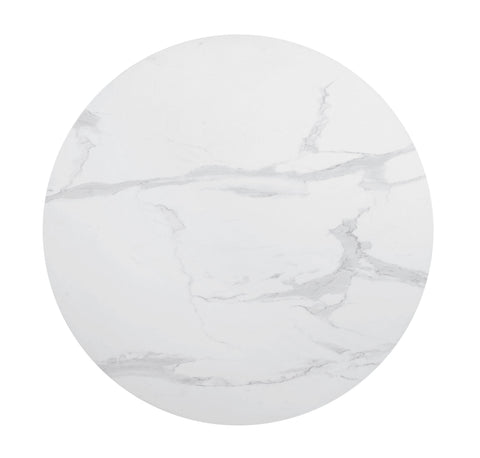 Coaster Arkell 40-inch Round Pedestal Dining Table White Model 193051