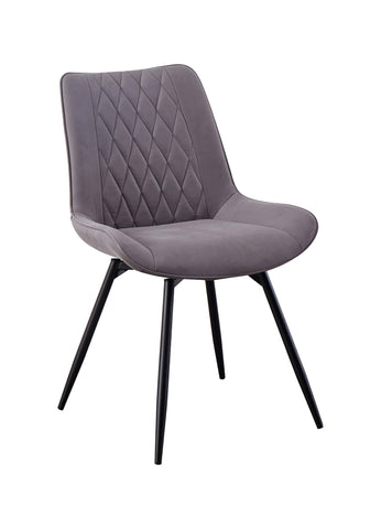 Coaster Diggs Upholstered Tufted Swivel Dining Chairs Grey and Gunmetal (Set of 2) Model 193312