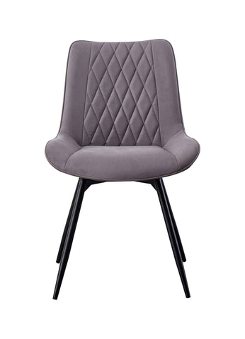 Coaster Diggs Upholstered Tufted Swivel Dining Chairs Grey and Gunmetal (Set of 2) Model 193312