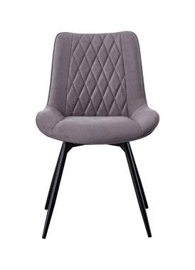 Coaster Diggs Upholstered Tufted Swivel Dining Chairs Grey and Gunmetal (Set of 2) Model 193312