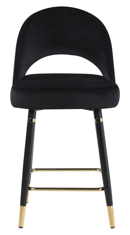 Coaster Reyes Arched Back Upholstered Counter Height Stools Black (Set of 2) Model 193569