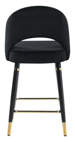 Coaster Reyes Arched Back Upholstered Counter Height Stools Black (Set of 2) Model 193569