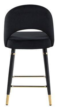 Coaster Reyes Arched Back Upholstered Counter Height Stools Black (Set of 2) Model 193569