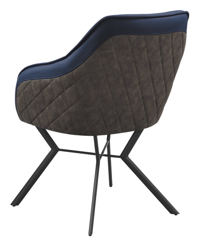 Coaster Trevon Upholstered Tufted Side Chairs (Set of 2) Blue and Brown Model 193722