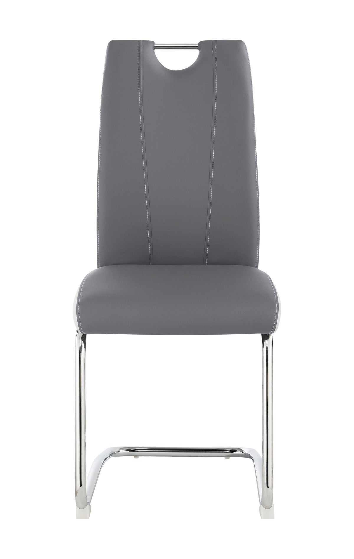 Coaster Brooklyn Upholstered Side Chairs with S-frame (Set of 4) Grey and White Model 193812