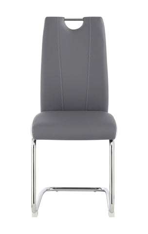 Coaster Brooklyn Upholstered Side Chairs with S-frame (Set of 4) Grey and White Model 193812