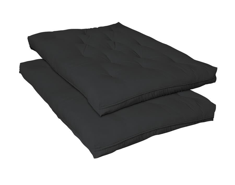 Coaster 7.5" Deluxe Innerspring Futon Pad Black Model 2005IS