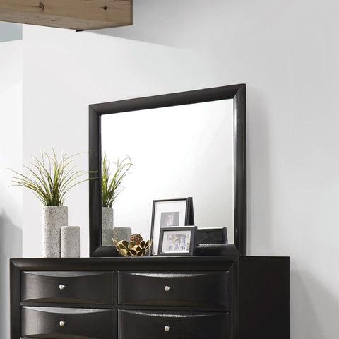 Coaster Briana Rectangle Dresser Mirror Black Model 200704
